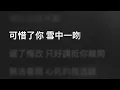 Yan Ting 周殷廷 — 遲了悔改 (ViuTV電視劇《太平紋身店》主題曲) (Karaoke Version) | 卡拉OK | KTV | Sing Along 跟住唱