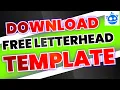 Download Copyright Free Letterhead Template Freepik