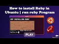 How to install Ruby in Ubuntu 26 04