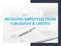 A New Normal - Returning to Work Workplace Considerations