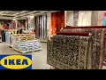 IKEA RUGS CARPETS COWHIDE RUGS HOME DECOR SHOP WITH ME SHOPPING STORE WALK THROUGH