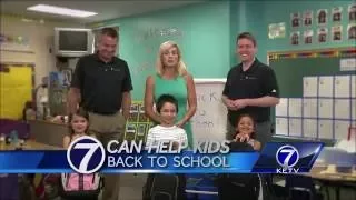 7 Can Help Kids Back to School Backpack Program - 2016