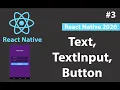 Text TextInput TouchableOpacity in React Native Beginners react-native-cli -