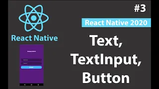 Text TextInput TouchableOpacity in React Native Beginners react-native-cli -