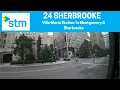 STM 24 Sherbrooke - Villa-Maria Station To Montgomery Sherbrooke