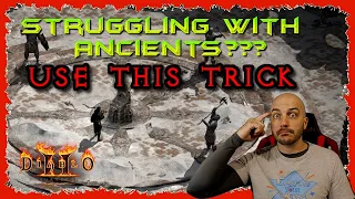 Diablo 2 Resurrected - The Most Helpful Tip EVER for Ancients Fight