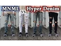 Destroyed Jeans Comparison Hyper Denim Vs MNML LA