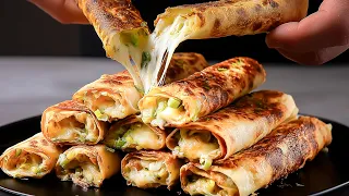 Käse Röllchen aus der Pfanne – zart und voller Geschmack! Einfaches Rezept!