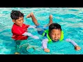 Download Lagu Eric \u0026 Kaden’s Swimming Adventure: Never Give Up!