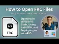 How to Open FRC Files FIRST Robotics Competition Code