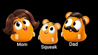 MOM and DAD - SQUEAK, SUGAR, DOT, FLIP and GUS