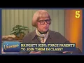 Naughty Kids Force Parents To Join Them In Class Vanessa