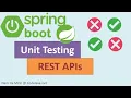 Spring Boot Unit Testing REST APIs Tutorial