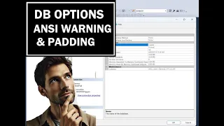 DB Options - ANSI WARNINGS ANSI PADDING and more