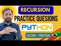 Lec-38 Python exercises for beginners Recursion in python with examples