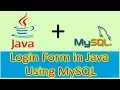 Login form in Java using Netbeans and MySQL