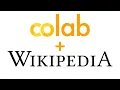Google Colab - Accessing Wikipedia Articles