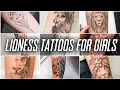 LIONESS tattoos for girls lion tattoos for girls
