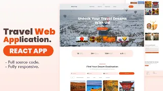 React JS Tutorial - TRAVEL WEB APPLICATION Download Full Source Code