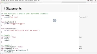 Examples of If statements