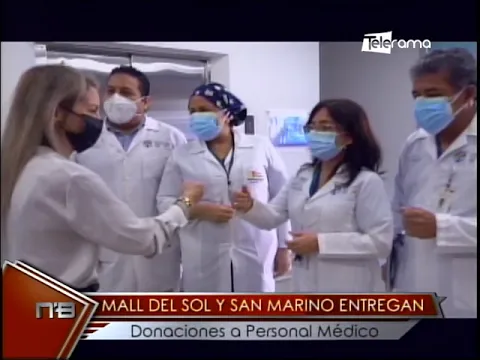 Mall del Sol y San Marino entrega donaciones a personal médico
