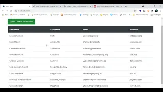 Export React Table Data into Excel Sheet Convert table data in Excel in React JS Learn React JS