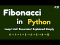 Python Programming Language Full Course for Beginners - Fibonacci Sequence in Python