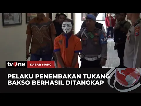 Pakai Topeng Anonymous, Pelaku Penembakan Tukang Bakso Berhasil Ditangkap