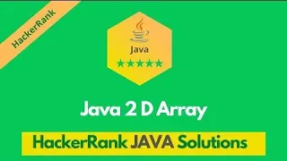 HackerRank Java 2D Array problem solution in Java Java problems solutions Programmingoneonone