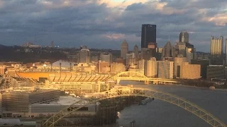 Pittsburgh Pennsylvania 4-7-17 evening sky 7 25 - 8 45 pm EST 38 time-lapse