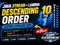 Java Stream Lambda Descending Order Program Java 8 Stream API Interview Question