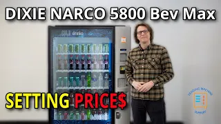 Dixie Narco 5800 Drink Vending Machine How to set your prices