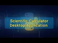 Scientific Calculator Desktop Application using Python
