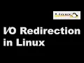 I O Redirection in Linux Linux Tutorial Linux Interview Question Linux Command