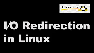 I O Redirection in Linux Linux Tutorial Linux Interview Question Linux Command