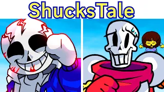 FNF High Effort SHUCKSTALE! Shucks but Insanity Sans vs Papyrus (Cutscenes) | Shucks vs Shuckstale