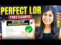 How to write the PERFECT Letter of Recommendation with FREE SAMPLE for Studying Abroad