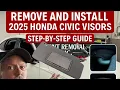 How to Remove 2025 Honda Civic Visors No Screws Angelo Dent Removal Inc DIY Guide Visors