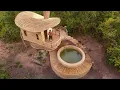 Download Lagu We Built a 2-Story Jungle Treehouse with Private Pool In 99Day