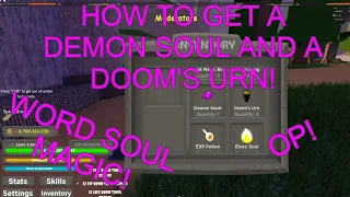 How to Get a Demon Soul and a Doom s Urn Black Clover Kingdom Grimshot Roblox