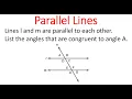 CONGRUENT Angles Made By PARALLEL LINES And TRANSVERSAL