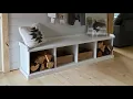 Entryway Bench Build with Free Plans