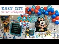 PAW PATROL BIRT AY PARTY DIY EASY AFFORDABLE HOW TO DIY PAW PATROL BIRT AY PARTY PART 1
