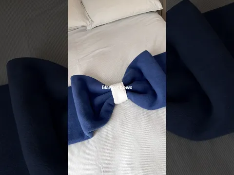 How to make a bow #bedding #bedroom