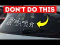 If Your Car Has Bumper Stickers Remove Them Immediately