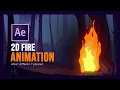 2D Cartoon Fire Animation - After Effects Tutorial NO PLUGIN