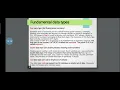 Chapter 5 Data Types and Operators 1 Data Type