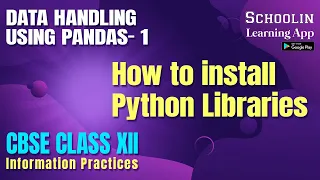 How to install Python Libraries Class 12 IP Python in Hindi INFORMATION PRACTICES
