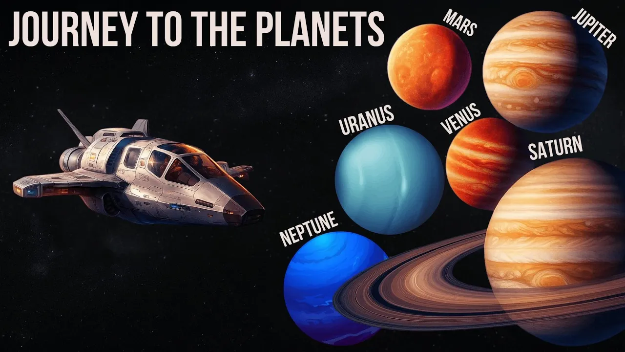 A Journey Through  All The Planets Of Our Solar System - 4K