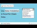Data Validation in Excel Everyday Office